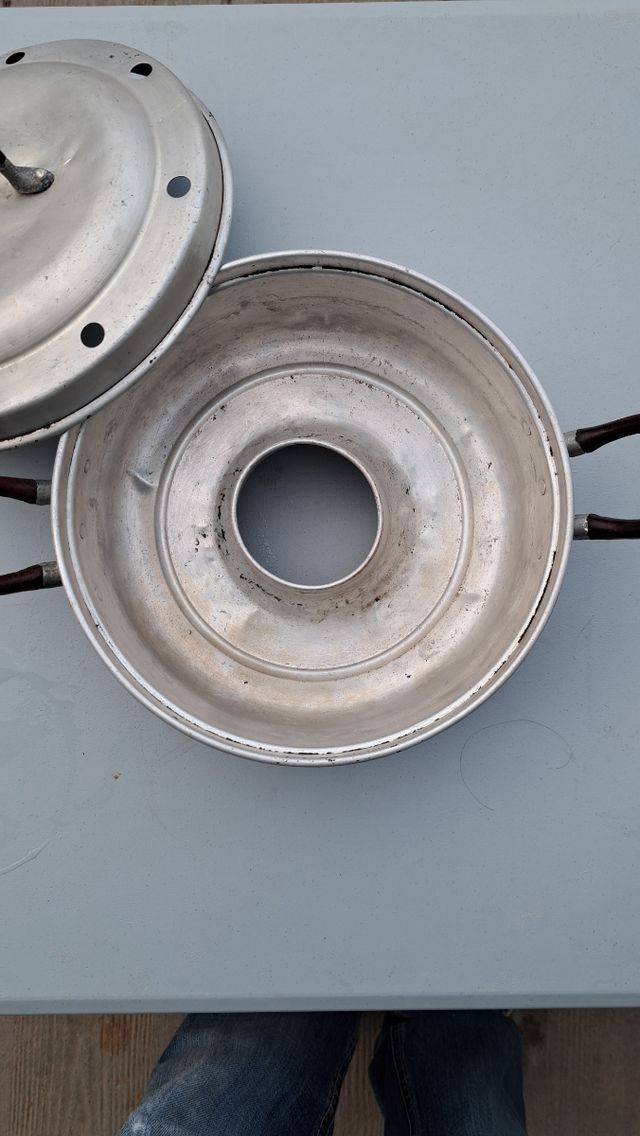 Lote de antiguos utensilios cocina de aluminio