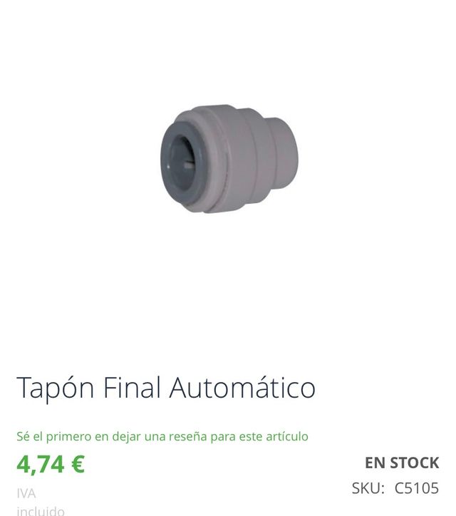 Tapon final automático Dris&Fresh
