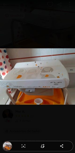 bañera y hamaca y mochila de cojer