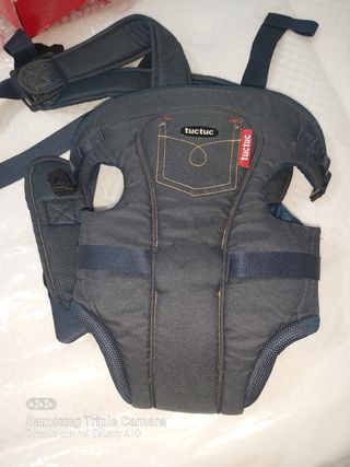 bañera y hamaca y mochila de cojer