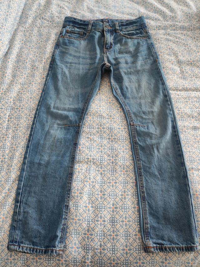 Pantalón jean vaquero azul. Kiabi 10 años