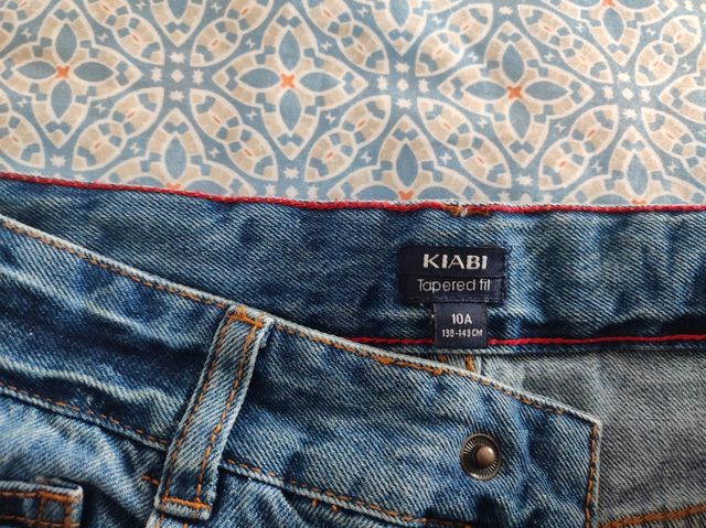 Pantalón jean vaquero azul. Kiabi 10 años
