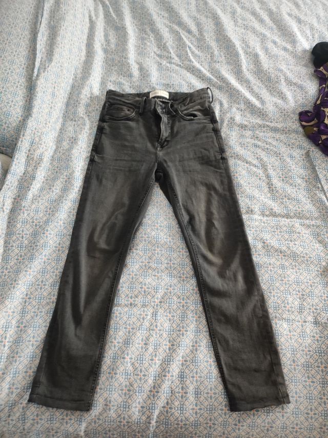 Vaquero skinny negro gris hombre Springfield 26