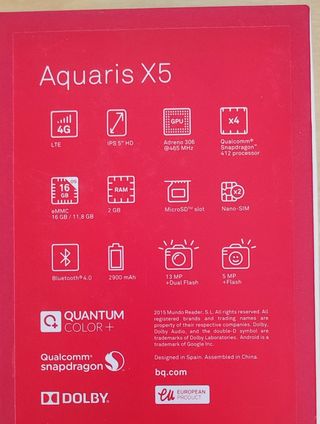 Bq Aquaris X5 Blanco 4G