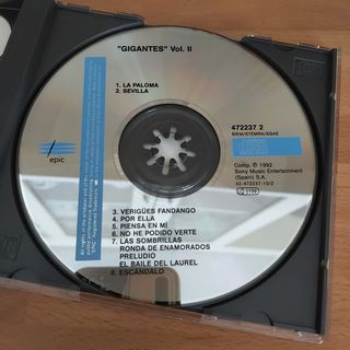 CD ALBUM GIGANTES RECOPILATORIO 1992 COMO NUEVO