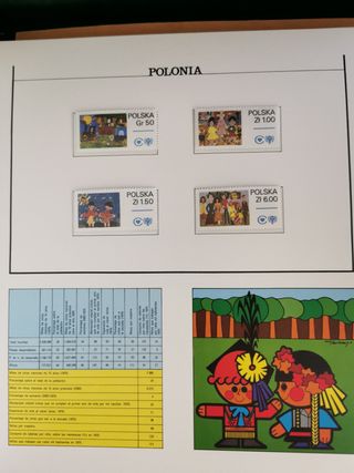 La filatelia europea en el año internacional niño.