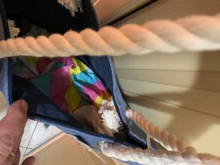 Borsa estiva nuova, in tela.