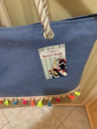 Borsa estiva nuova, in tela.