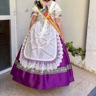 Traje fallera Dançà completó , niña 8/9 años