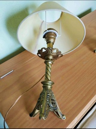 lampara bronce hachero