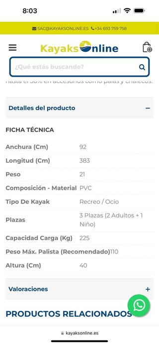 Kayak sevylor Ottawa