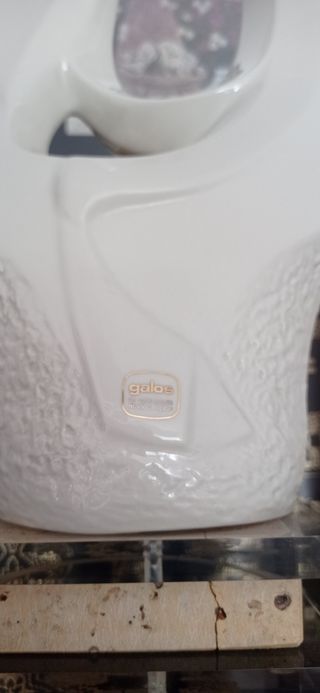 Figura Galos decorada en oro y platino