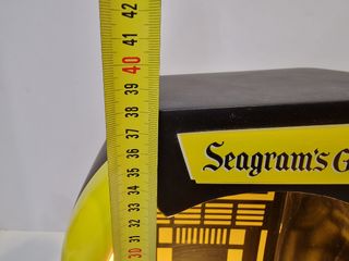 Seagram's gin expositor tipo gramola - con luz