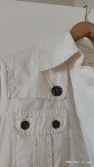 chaqueta/abrigo blanco