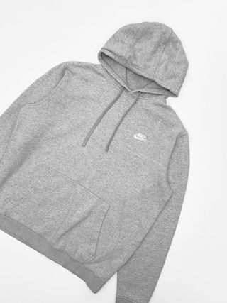 Sudadera Nike club fleece gris basic 