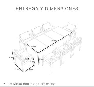 Mesa Arteleya Rosario XL