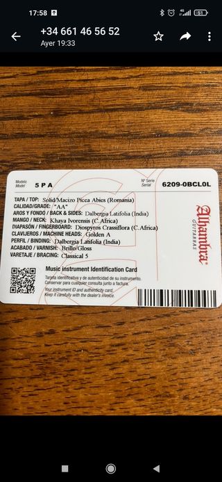 guitarra Alhambra 5 PA