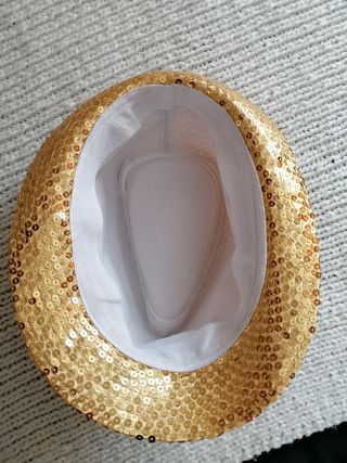 Sombrero dorado para carnaval unisex.