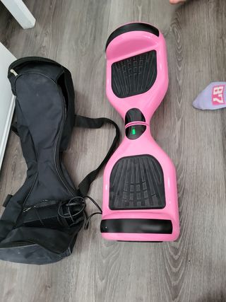 hoverboard Rosa con poco uso, con Bluetooth, luces