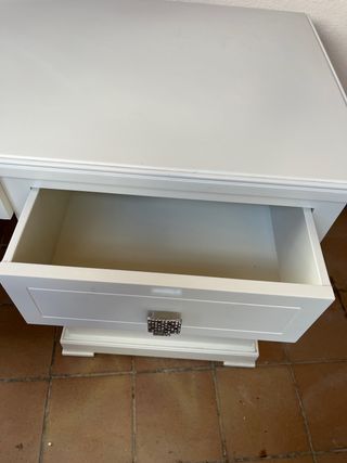 Escritorio madera blanco