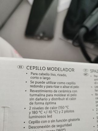 Cepillo moldeador electrico