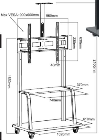 Soporte televisión 60"-100" NUEVO