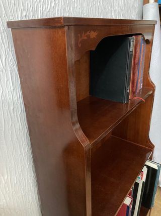 Estantería librería chapa nogal marquetería