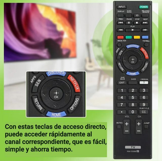 Mando tv Sony TODOS Smart tv M2 Fuengirola