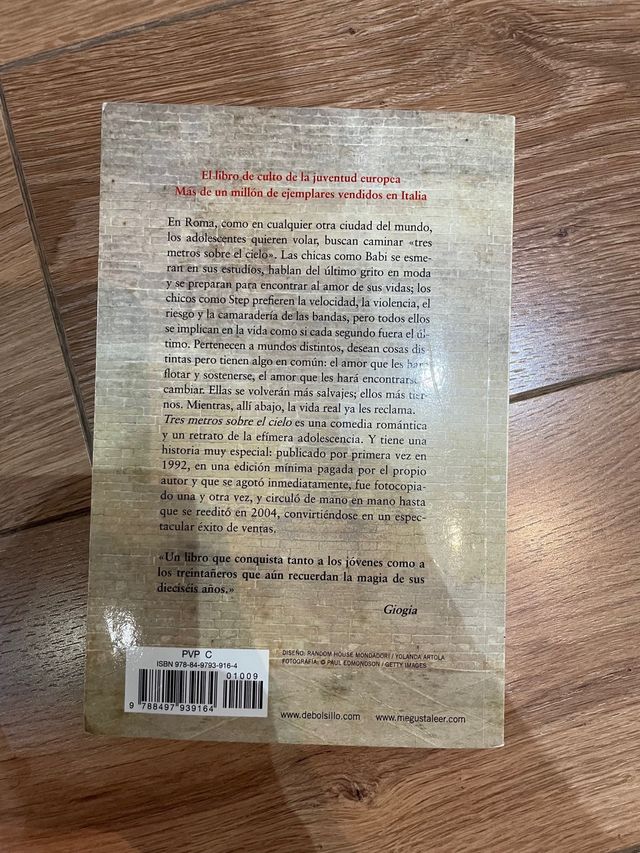 Libro Tres metros sobre el cielo