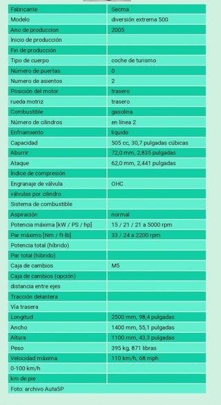 Secma fun xtreme fun xtreme 500 2008