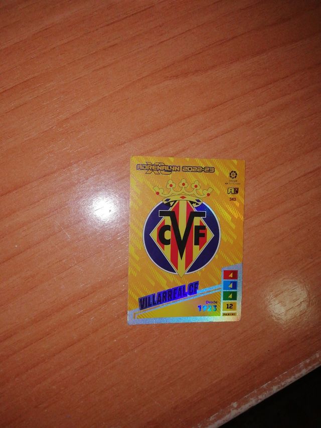 Cromo del escudo del villareal