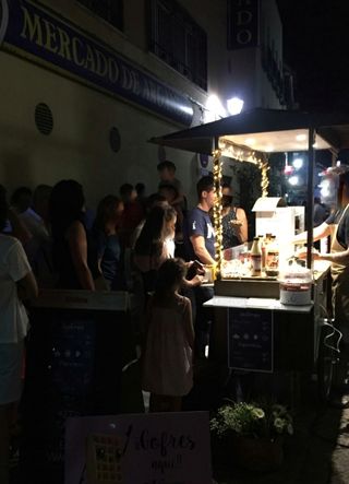 Carrito vintage para eventos