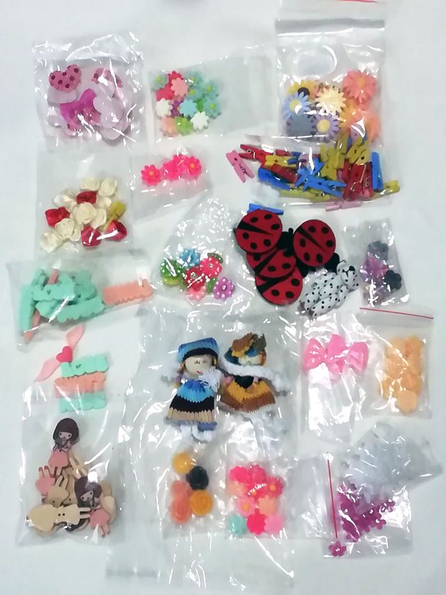 ✂️ Apliques de resina, acrílico, fieltro etc.