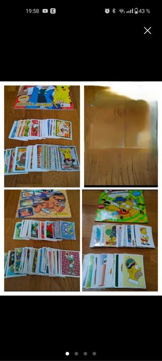 colección cromos pokemon digimon the simpson