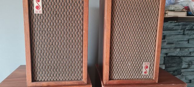 Pack altavoces retro de madera