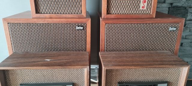 Pack altavoces retro de madera