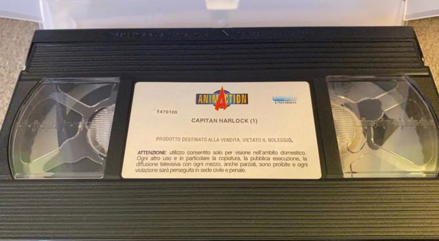 Cassetta VHS Vintage Capitan Harlock  n. 1 1996