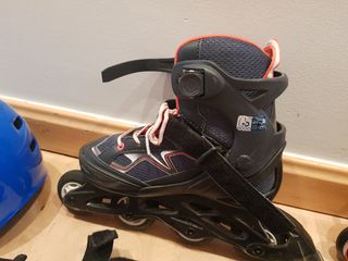 patines con ruedas talla 35-38 con accesorios prot