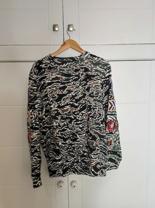 Sudadera hombre XL estampado militar