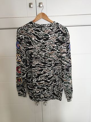 Sudadera hombre XL estampado militar