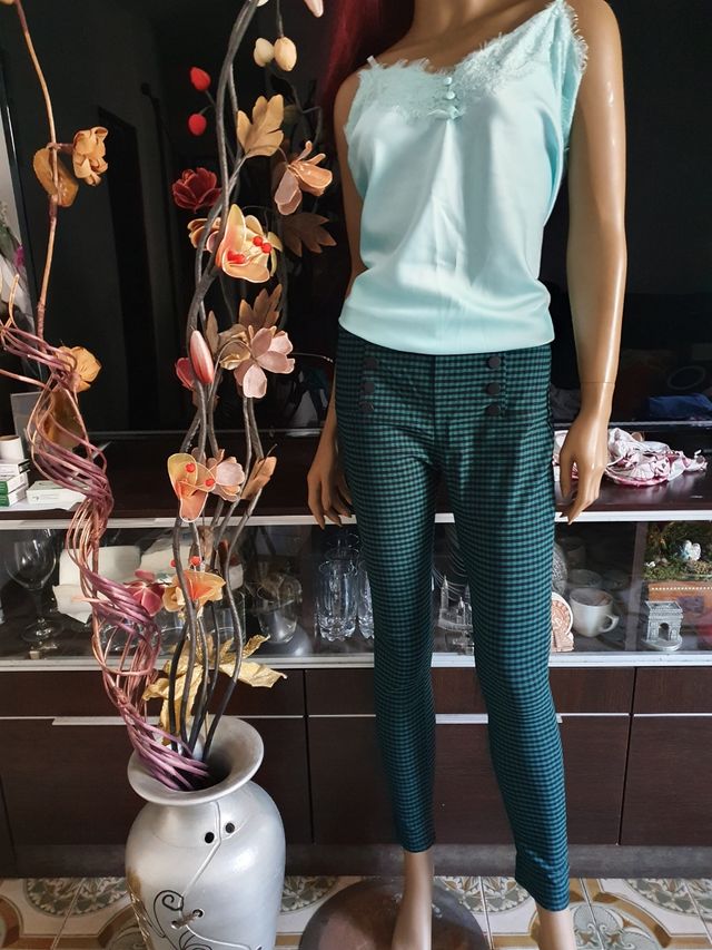 pantalon leggins verde