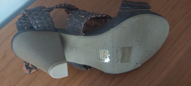 zapato, talla41 mujer trenzado con tacón