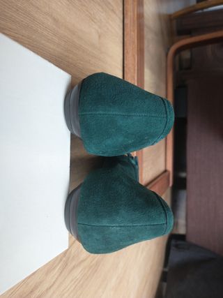 Manoletinas UNISA Número 40 Ante Verde