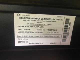 estufa catalítica butà