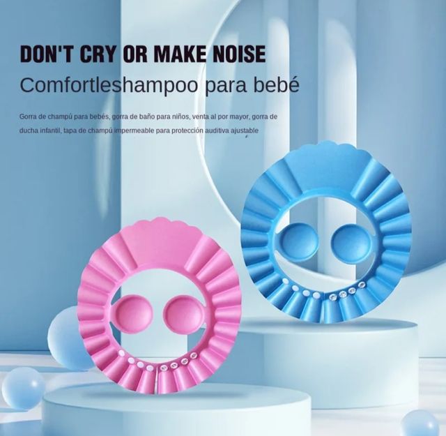 gorra de ducha ajustable para niños