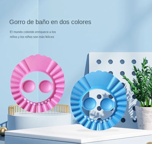 gorra de ducha ajustable para niños