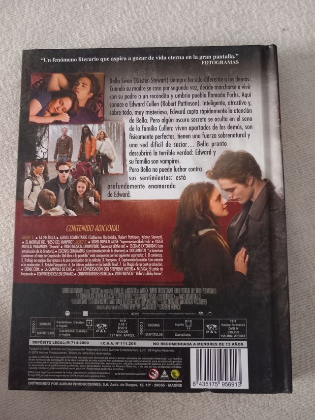 REBAJADO!CREPÚSCULO "EDIC ESPECIAL" 2 DVD LIBRO