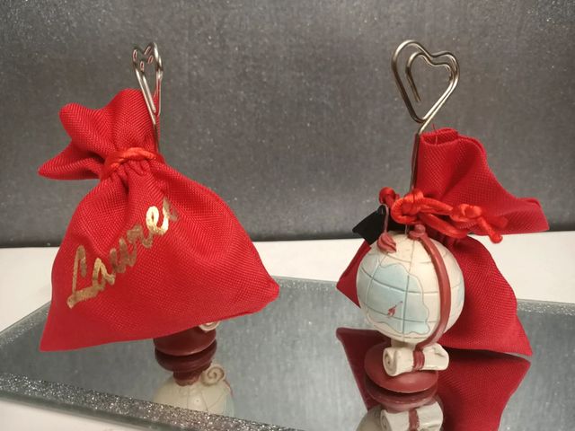 Bomboniera LAUREA portafoto/segnaposto - 6 pz