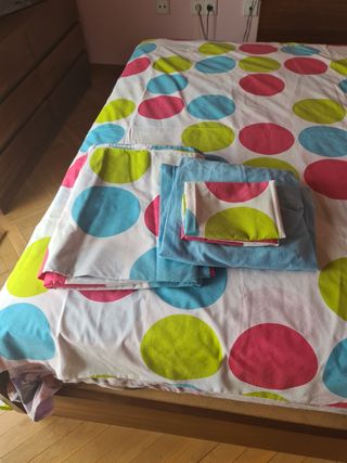 FUNDA EDREDÓN, SABANA BAJERA Y ALMOHADA