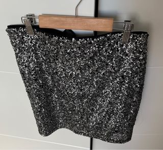 Falda lentejuelas H&M talla 40